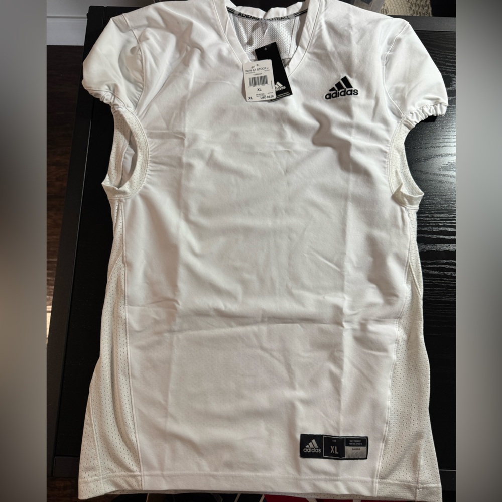 Adidas Men's White Football Practice Jersey Size L Large